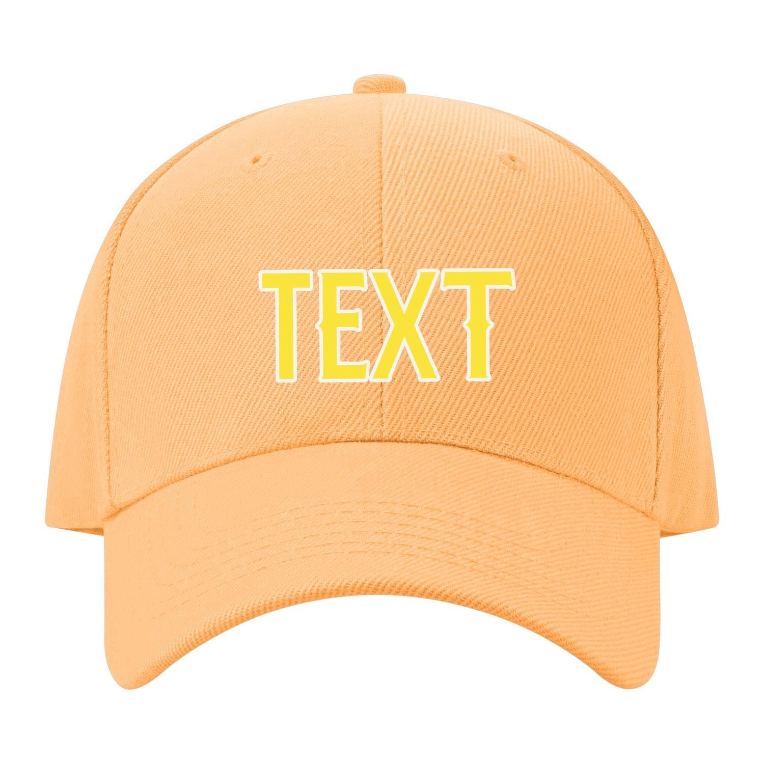 Custom Peach Powder Light Coral Red Hat 30B21826
