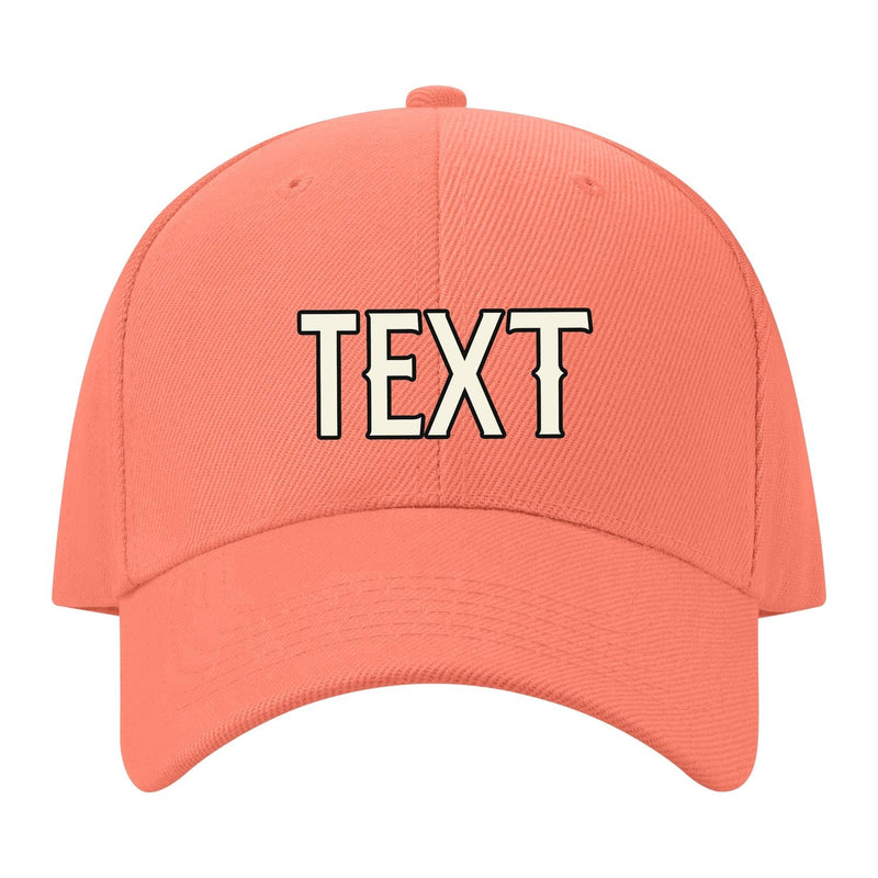 Custom Coral Pink Light Purple Hat 31B21703