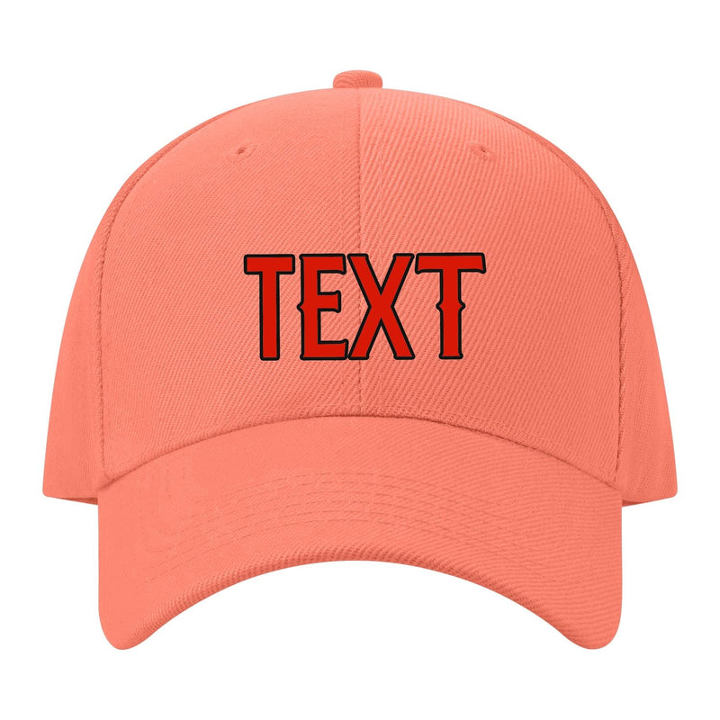 Custom Coral Pink Lavender Gray Hat 31B21712