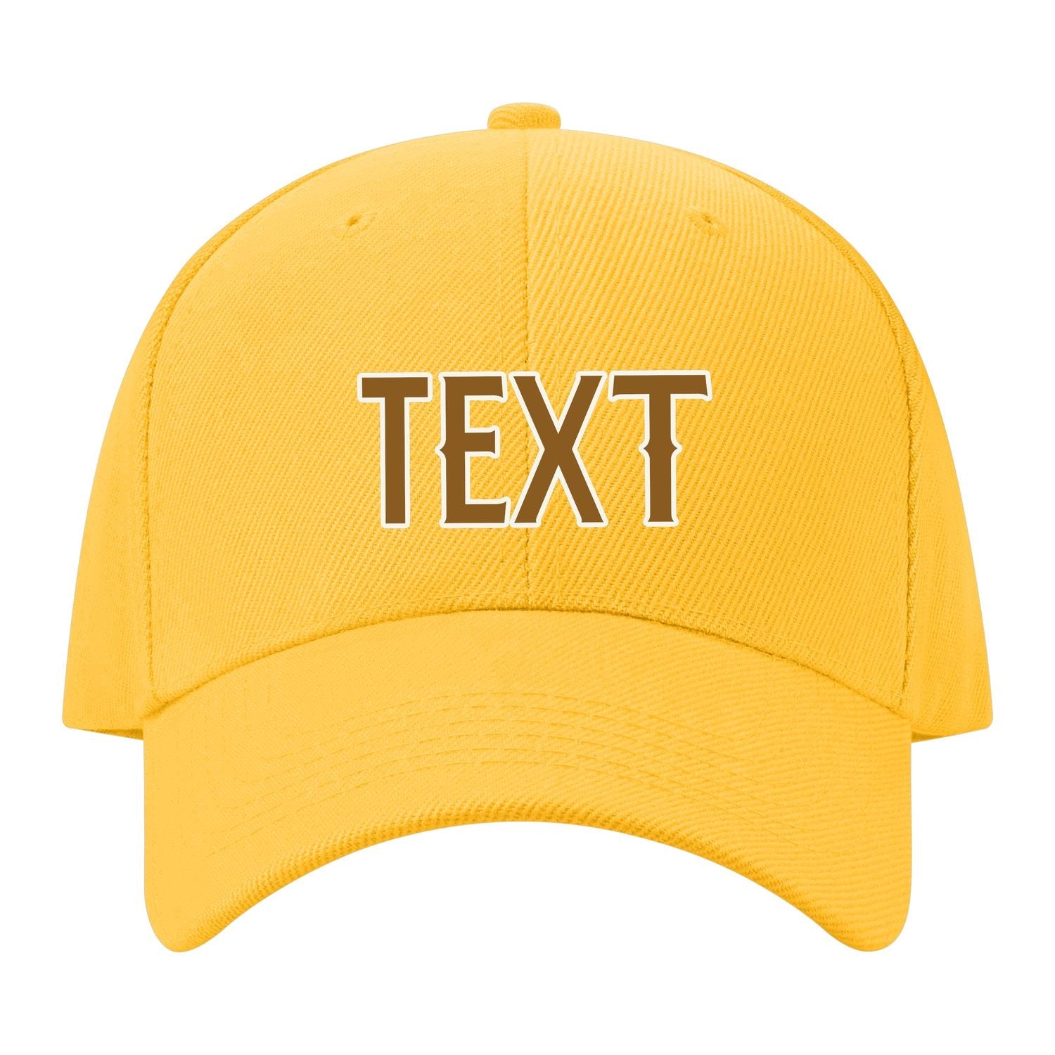 Custom Gold Dark Green Hat 33B21822