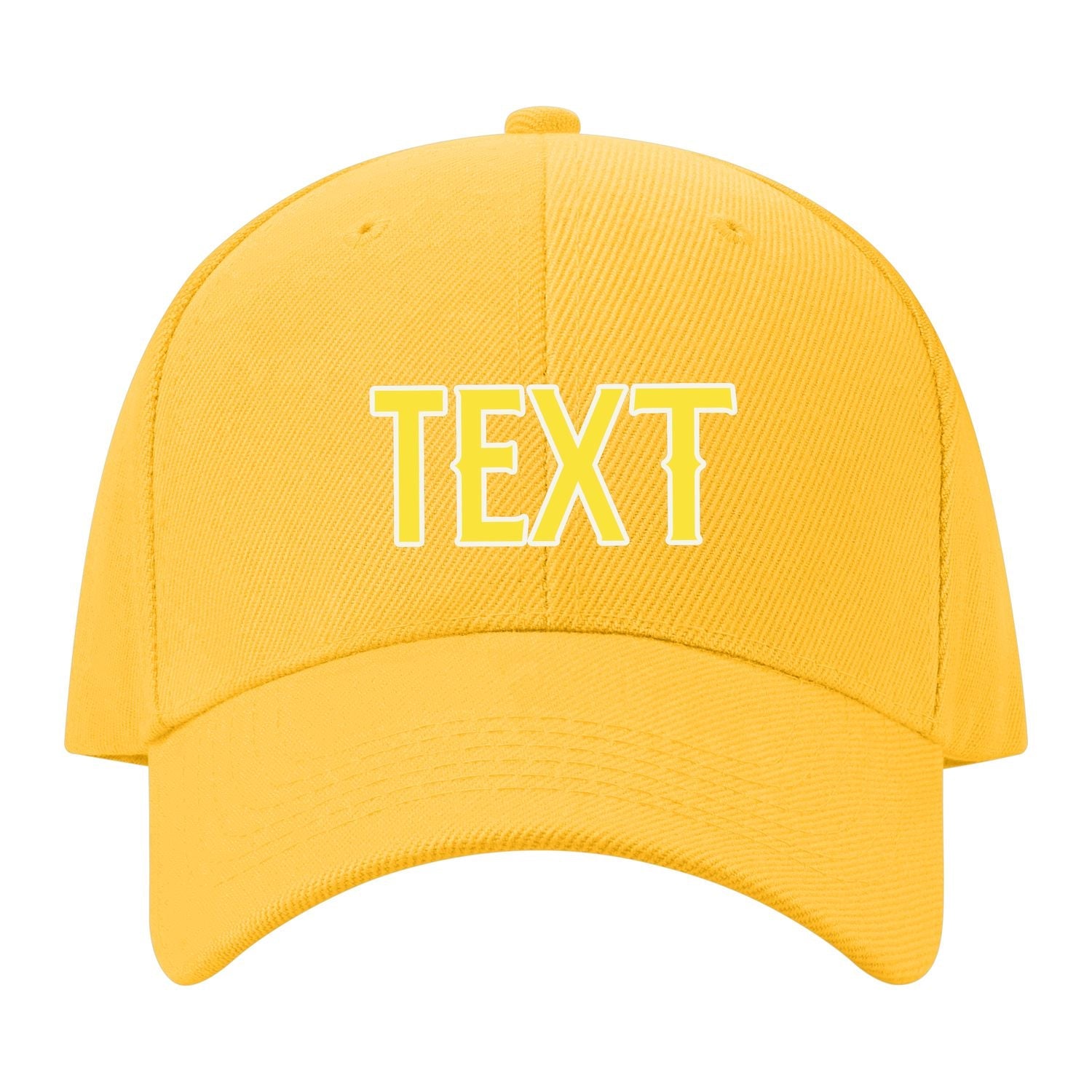 Custom Gold Light Coral Red Hat 33B21826