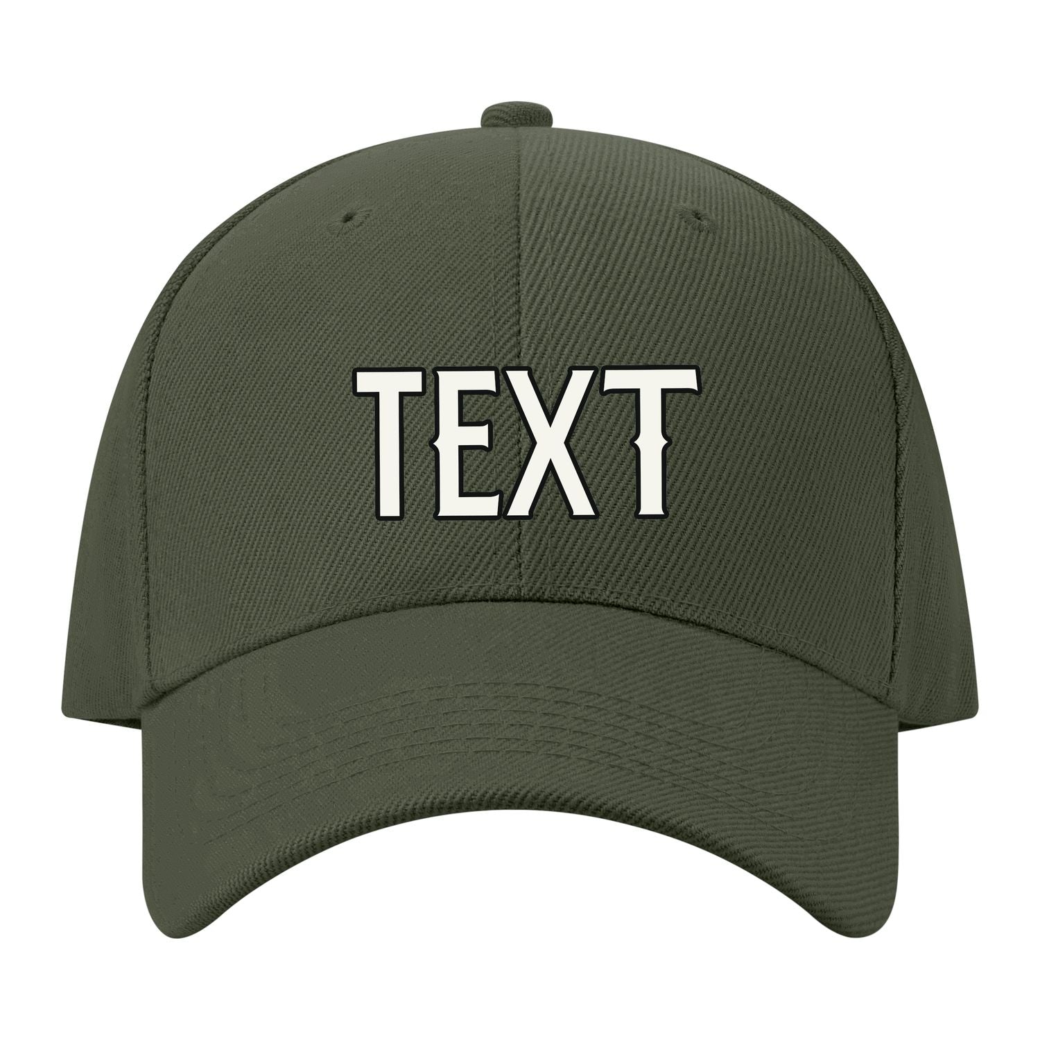 Custom Dark Green Pale Ice Blue Hat 34B21718