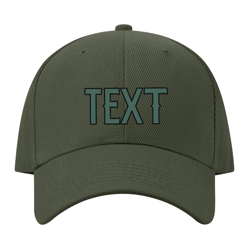 Custom Dark Green Slate Gray Hat 34B21727