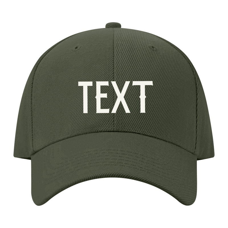 Custom Dark Green Pale Ice Blue Hat 34B21818