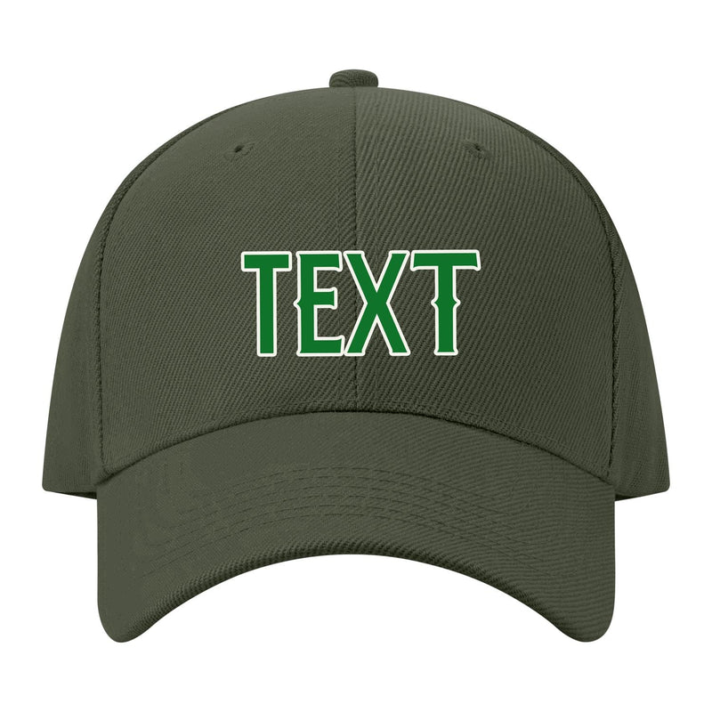 Custom Dark Green Misty Rose Hat 34B21824