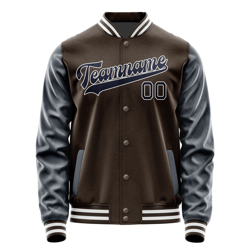 Custom Brown Navy Jacket JA0101110118B31811