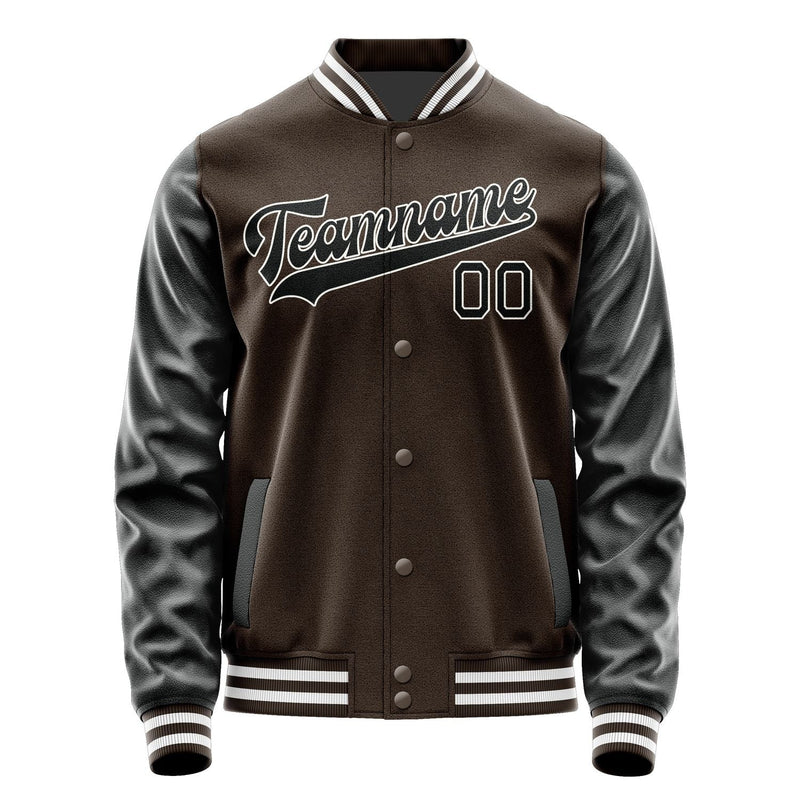 Custom Brown Black Jacket JA0101170118B31817