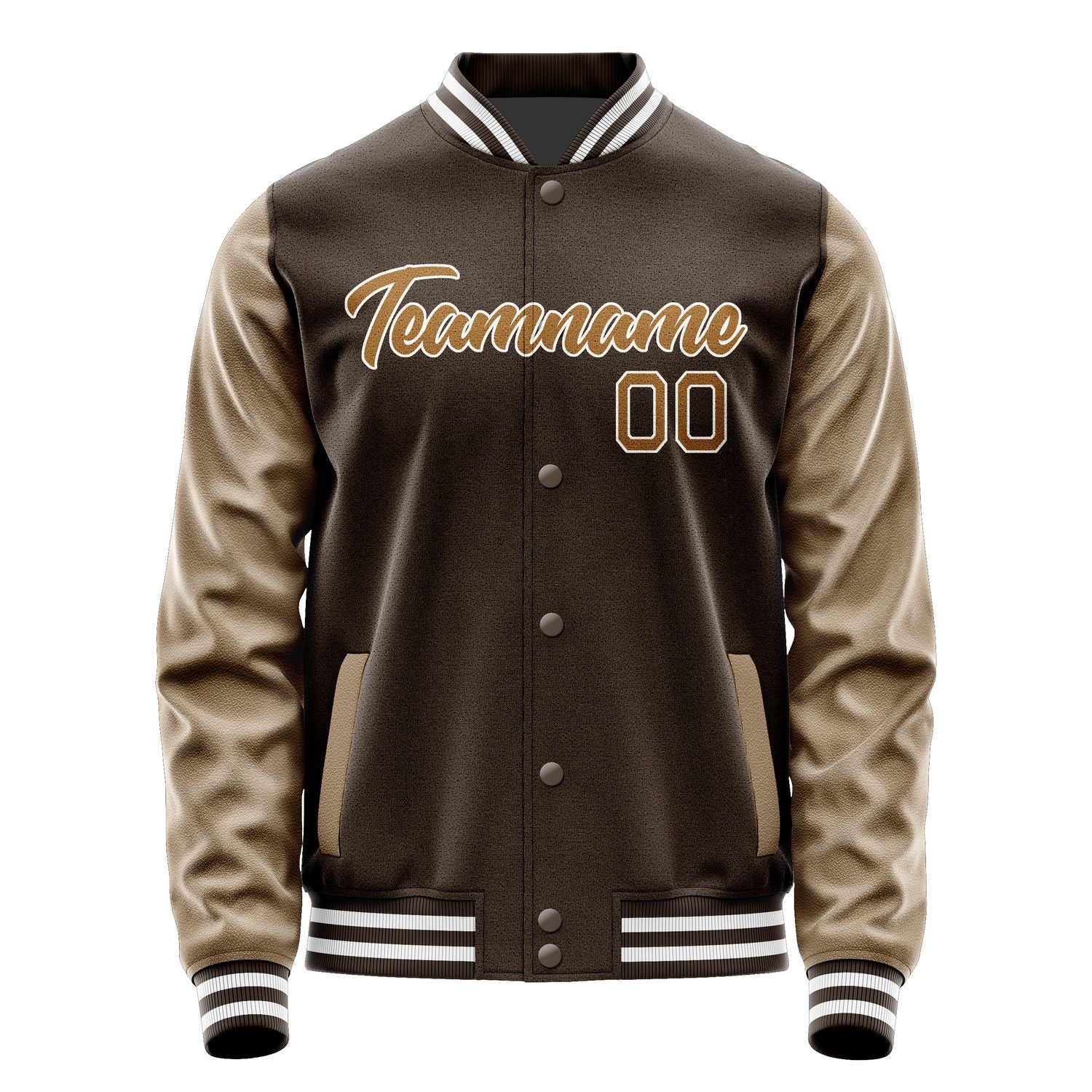 Custom Brown Khaki Jacket JA0101220118B21822