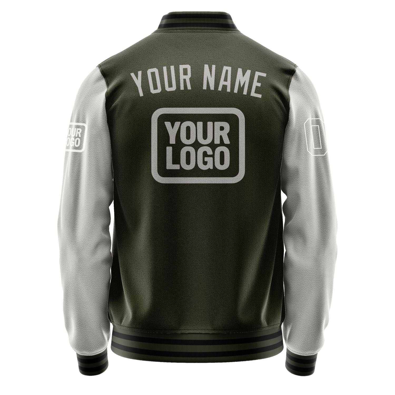 Custom Olive Gray Jacket JA020204021718040418