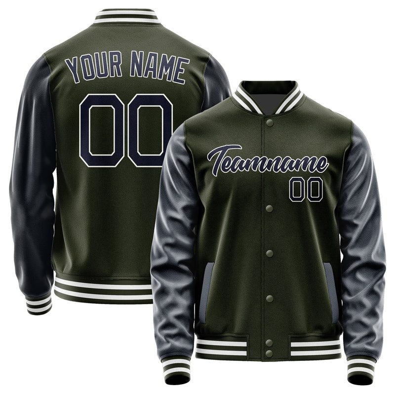 Custom Olive Navy Jacket JA0202110218B21811