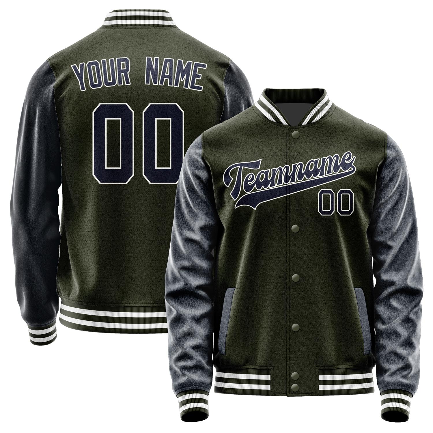 Custom Olive Navy Jacket JA0202110218B31811