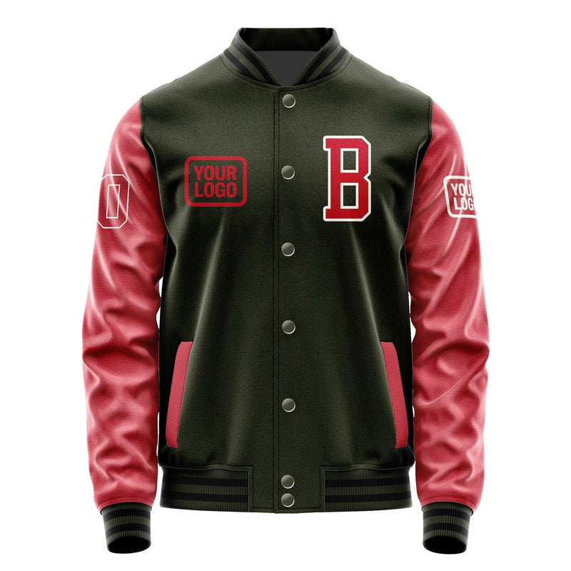 Custom Olive Red Jacket JA020214021718141418