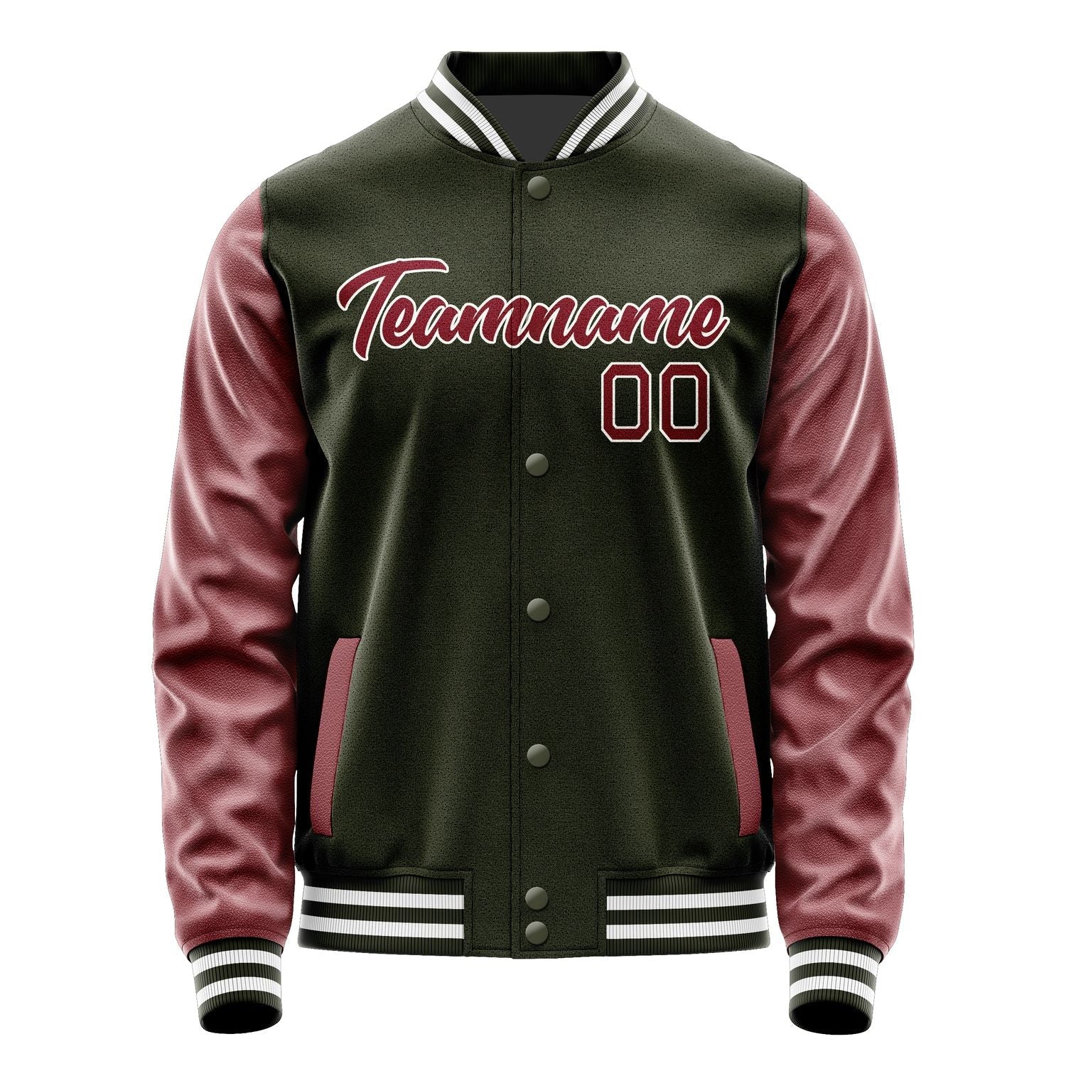 Custom Olive Red Jacket JA0202140218B21814