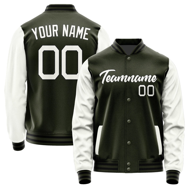 Custom Olive White Jacket JA0202180217B21718