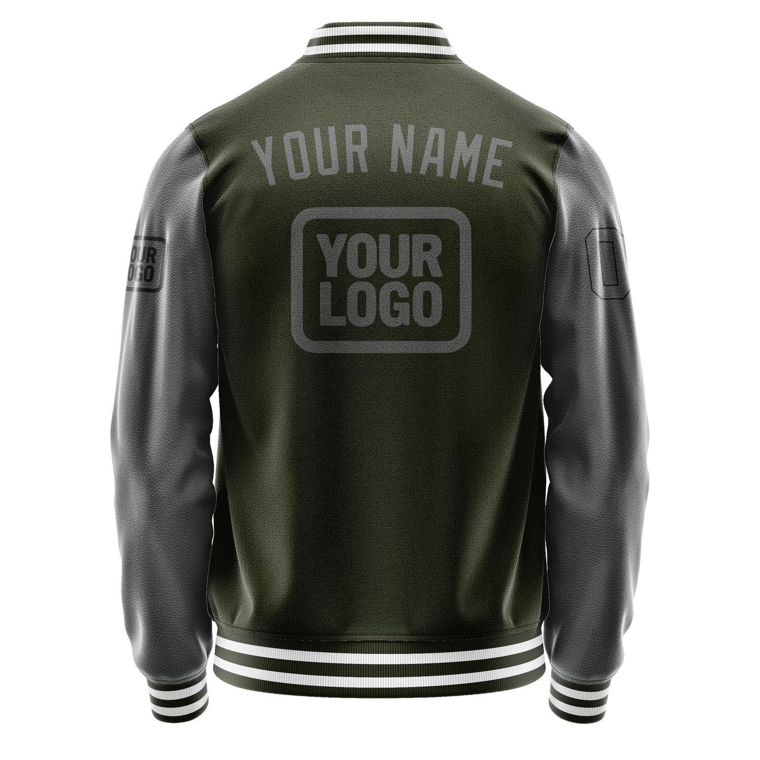 Custom Olive Dark Grey Jacket JA020220021817202017
