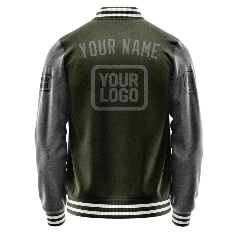 Custom Olive Dark Grey Jacket JA020220021817202017