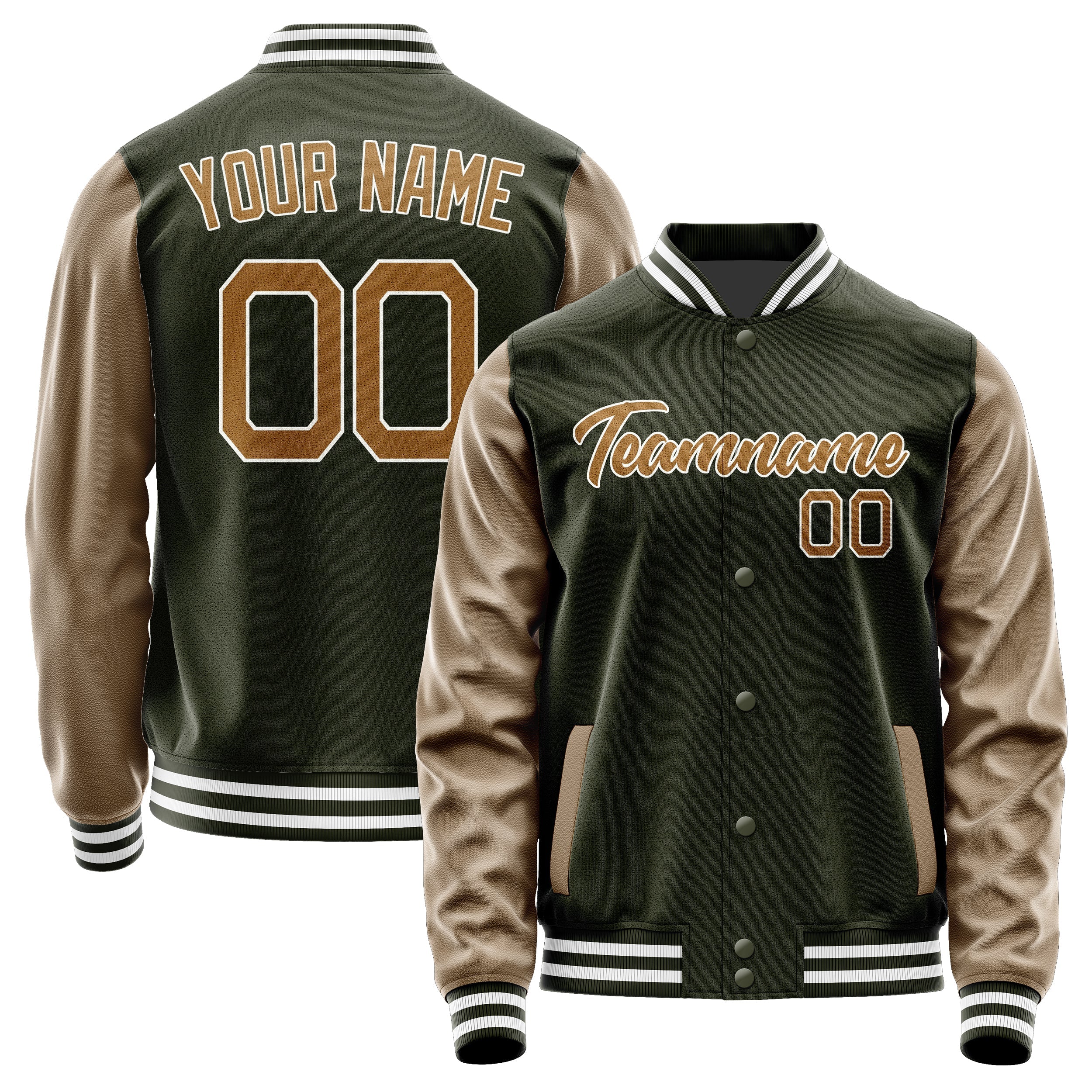 Custom Olive Khaki Jacket JA0202220218B21822