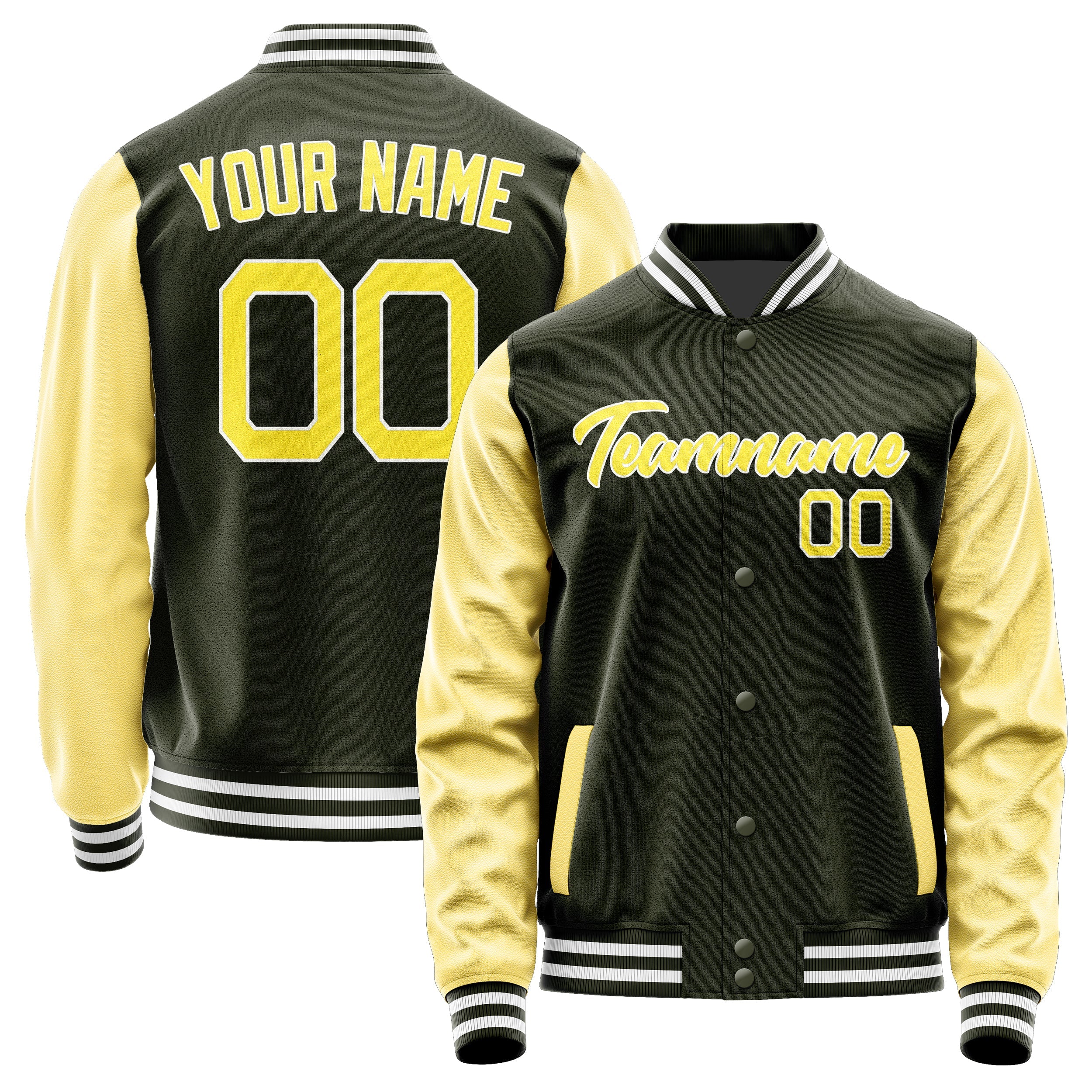 Custom Olive Light Yellow Jacket JA0202260218B21826