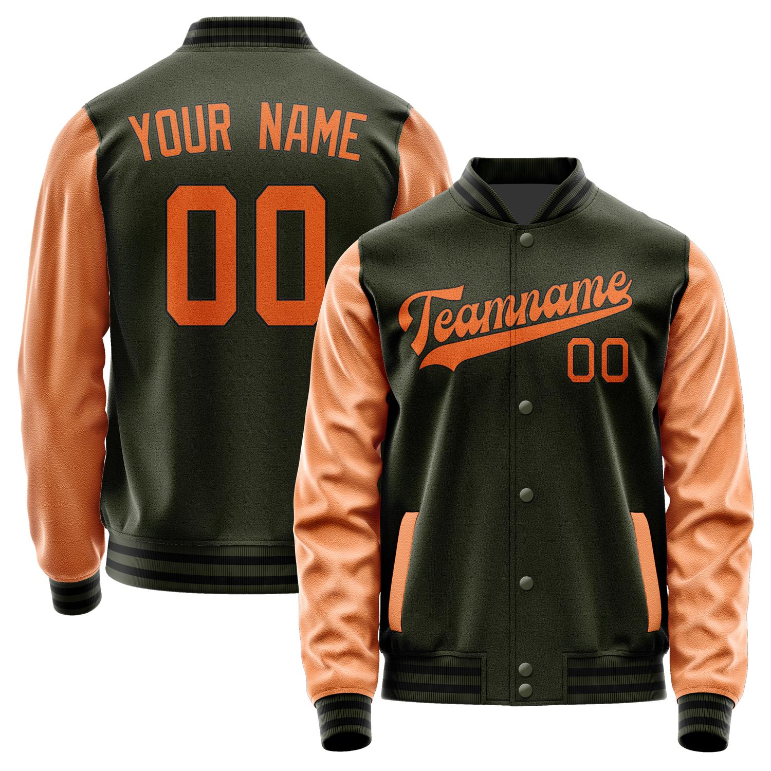 Custom Olive Orange Jacket JA0202280217B31728