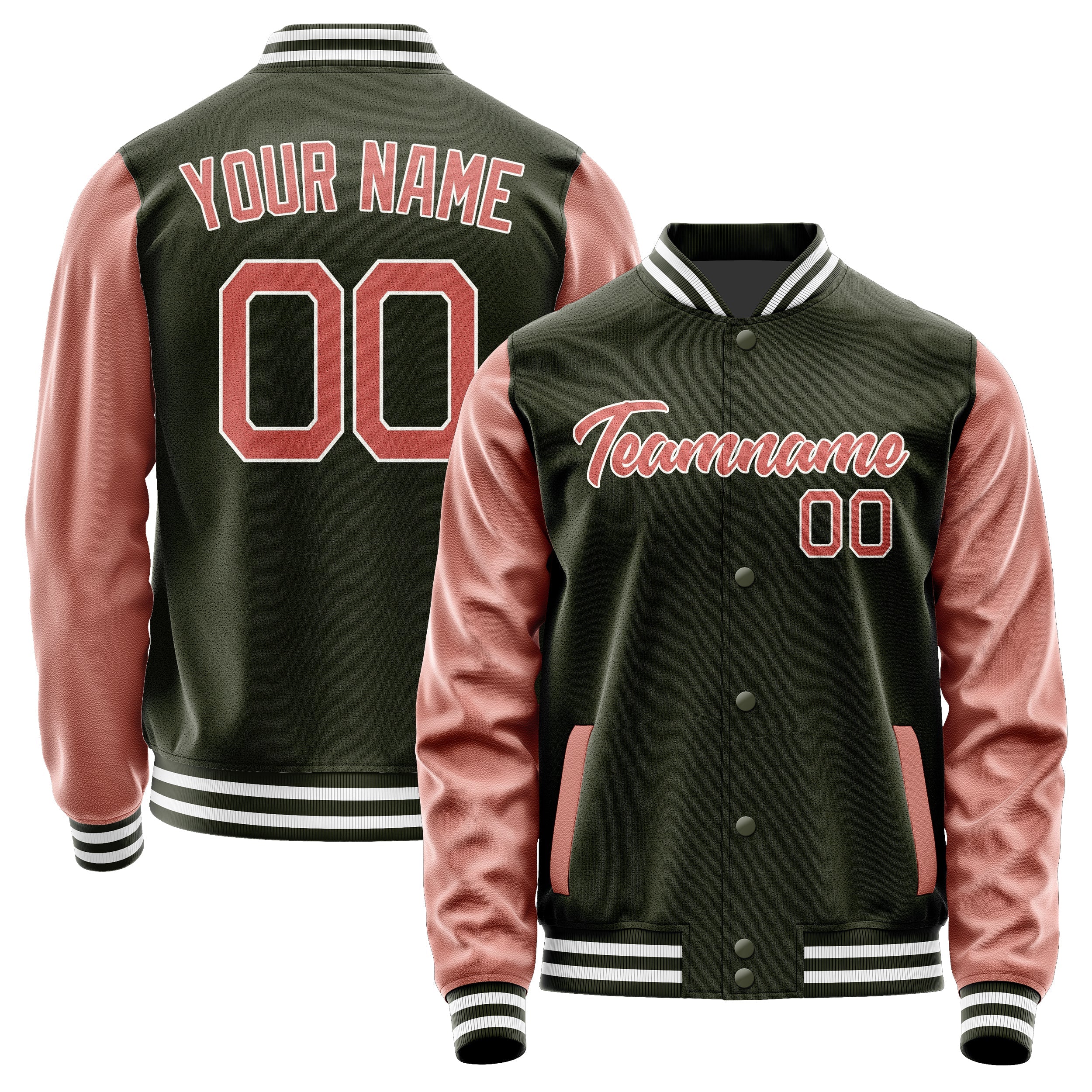 Custom Olive Copper Rose Jacket JA0202290218B21829