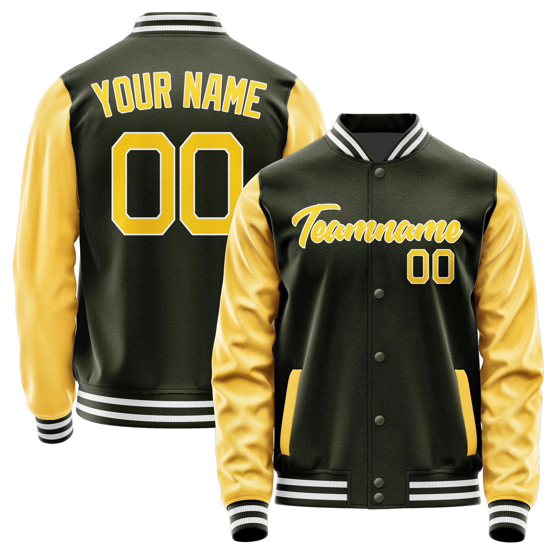 Custom Olive Gold Jacket JA0202300218B21830