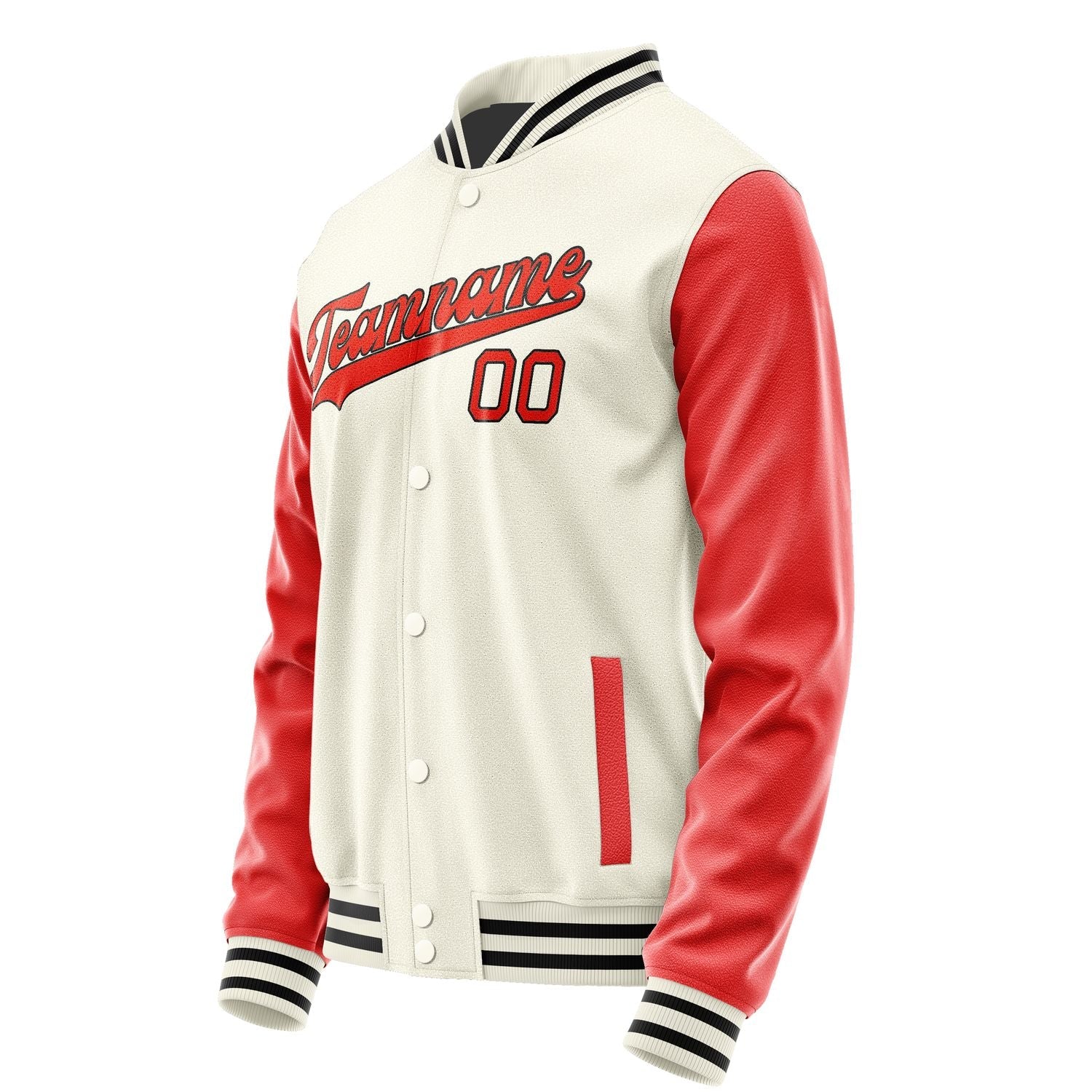 Custom Cream Orange Red Jacket JA0303120317B31712