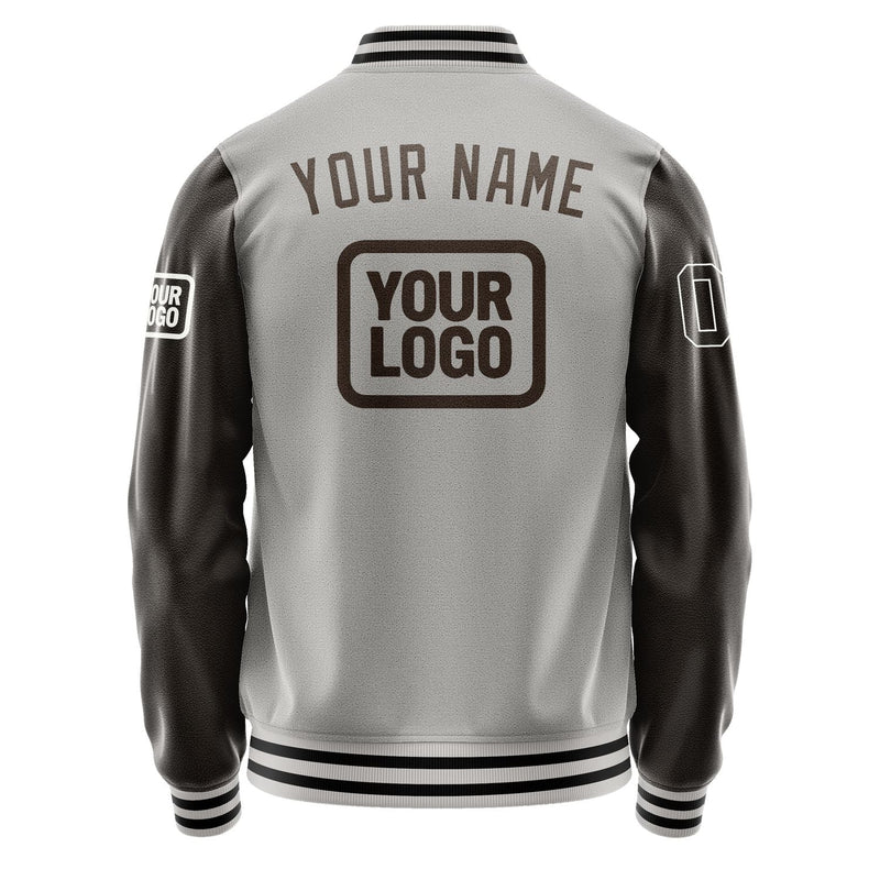 Custom Gray Brown Jacket JA040401041718010118