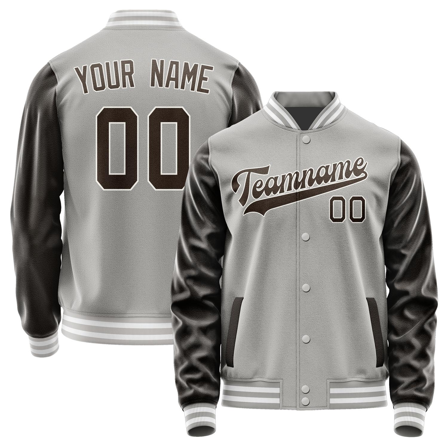 Custom Gray Brown Jacket JA0404010418B31801