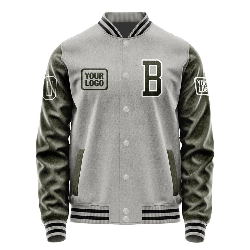 Custom Gray Olive Jacket JA040402041718020218