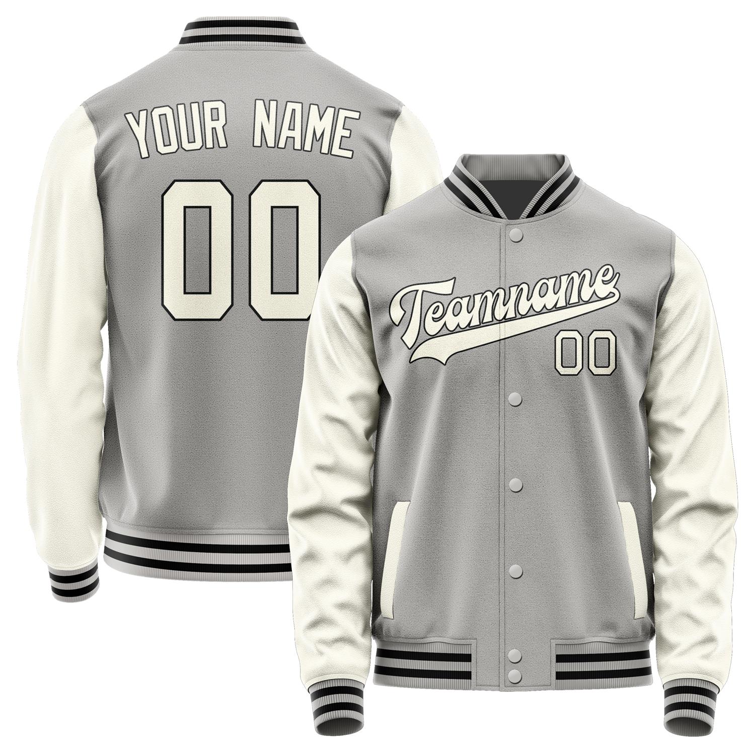 Custom Gray Cream Jacket JA0404030417B31703