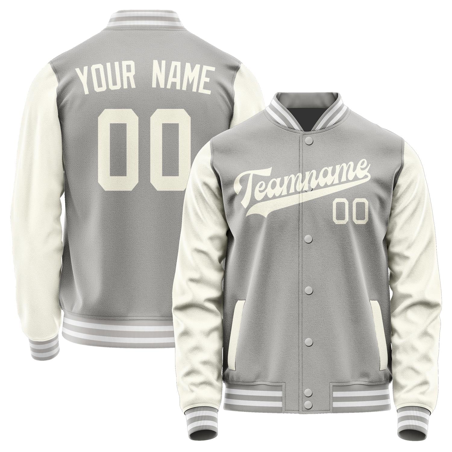 Custom Gray Cream Jacket JA0404030418B31803