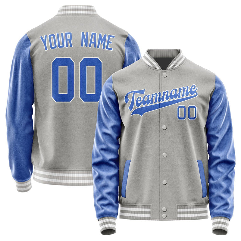 Custom Gray Sky Blue Jacket JA0404090418B31809