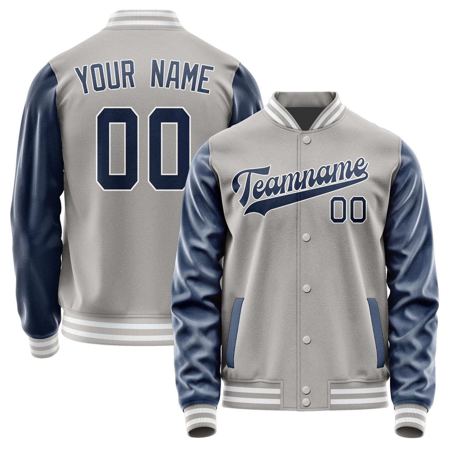 Custom Gray Blue Jacket JA0404100418B31810