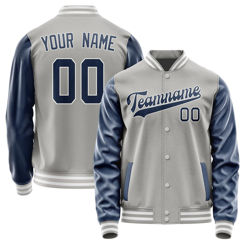 Custom Gray Blue Jacket JA0404100418B31810