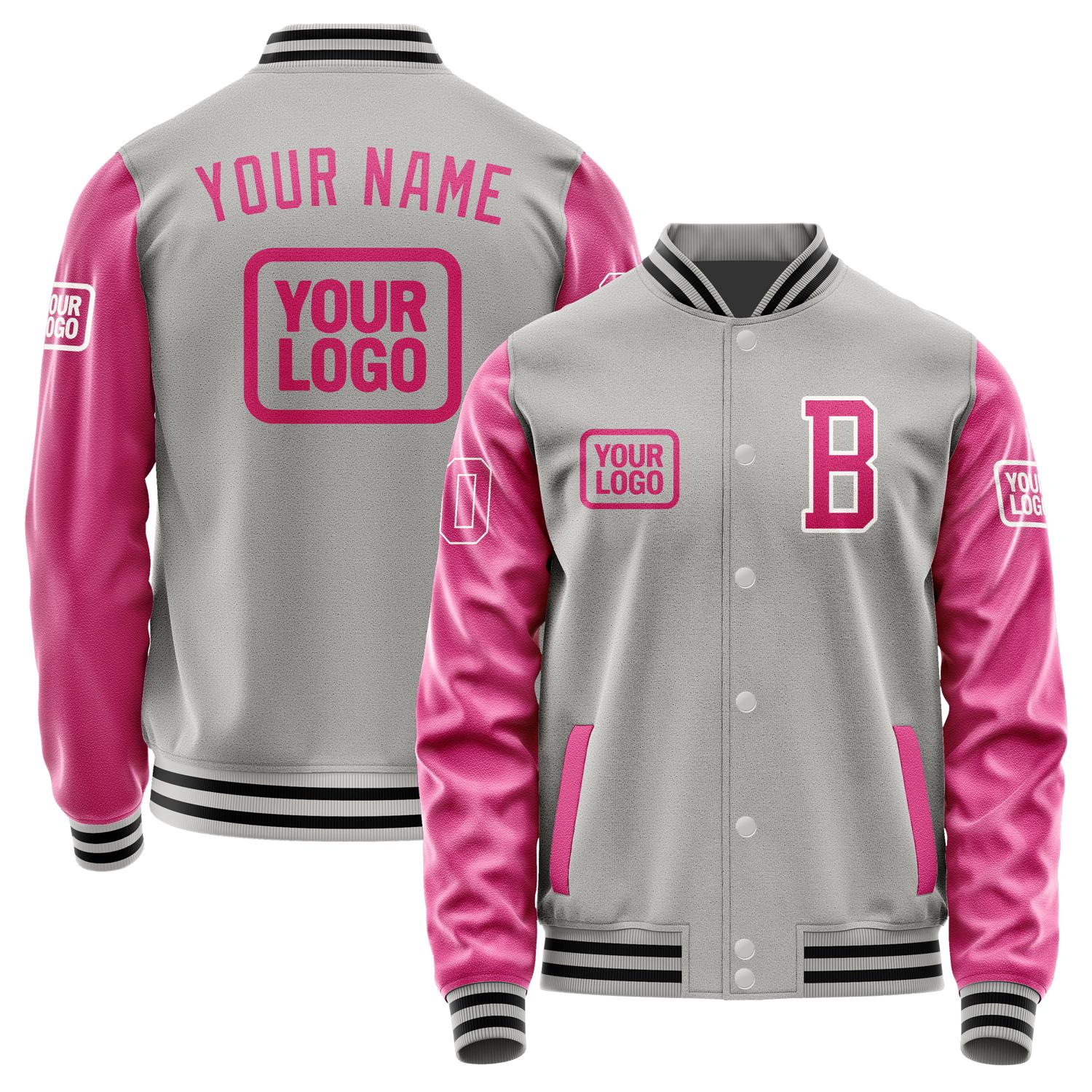 Custom Gray Pink Jacket JA040413041718131318