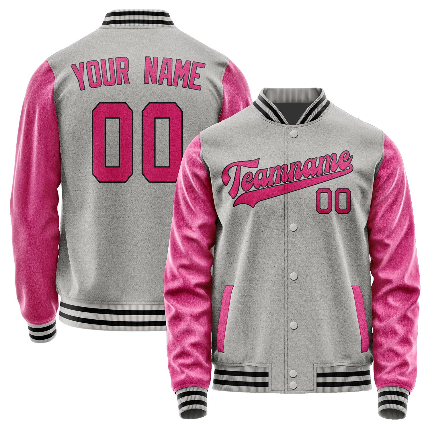 Custom Gray Pink Jacket JA0404130417B31713