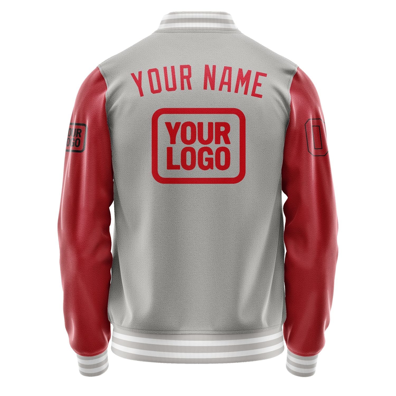 Custom Gray Red Jacket JA040414041817141417