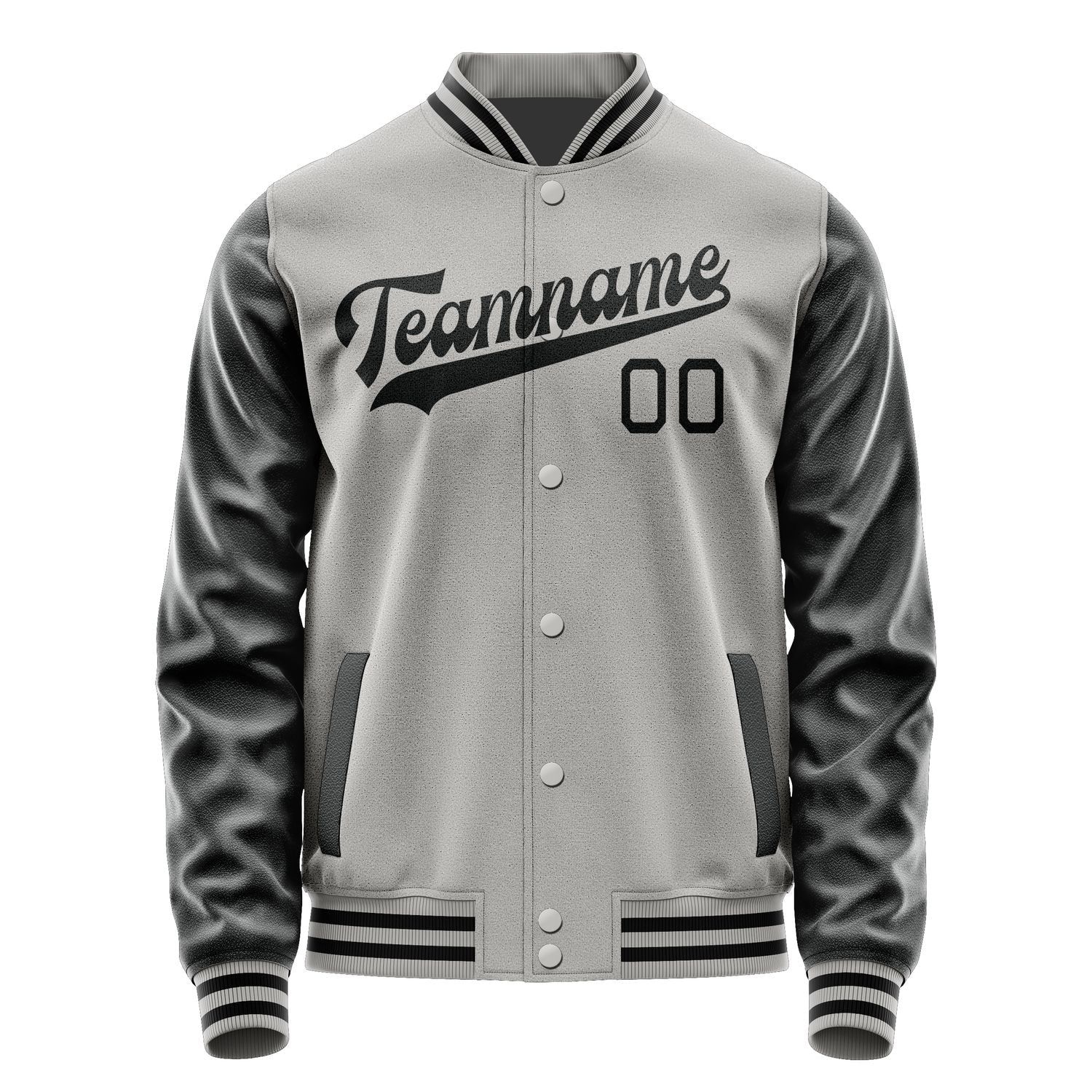 Custom Gray Black Jacket JA0404170417B31717