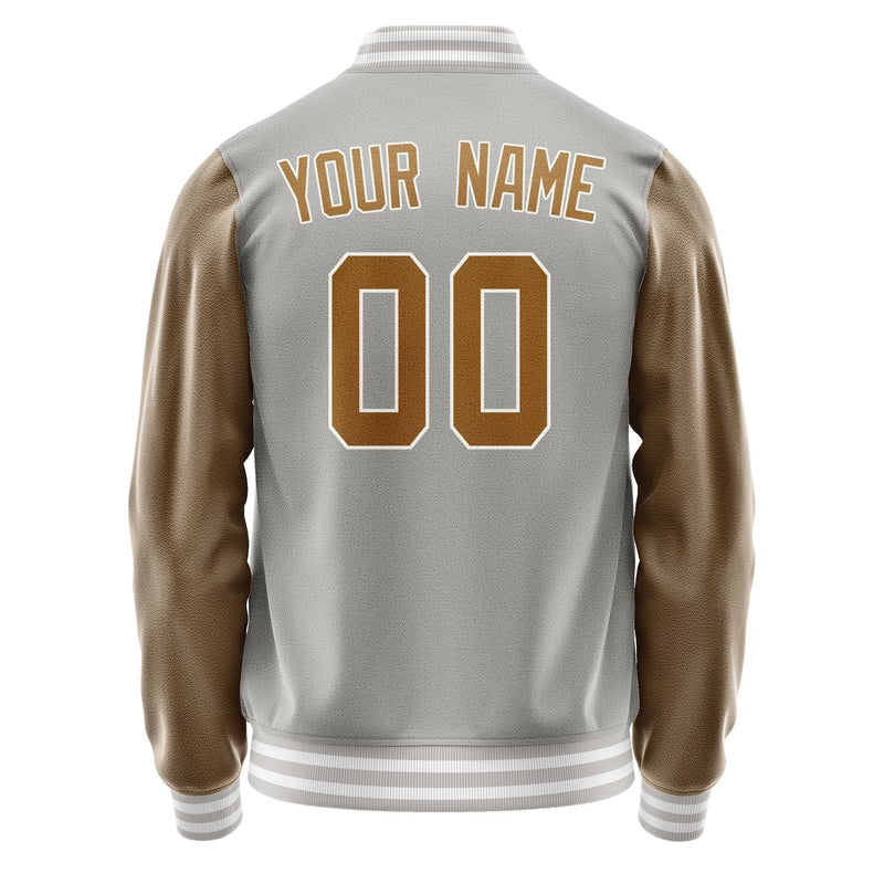 Custom Gray Khaki Jacket JA0404220418B31822