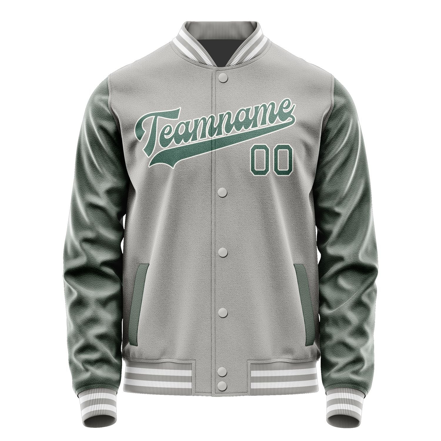 Custom Gray Blue Green Jacket JA0404270418B31827