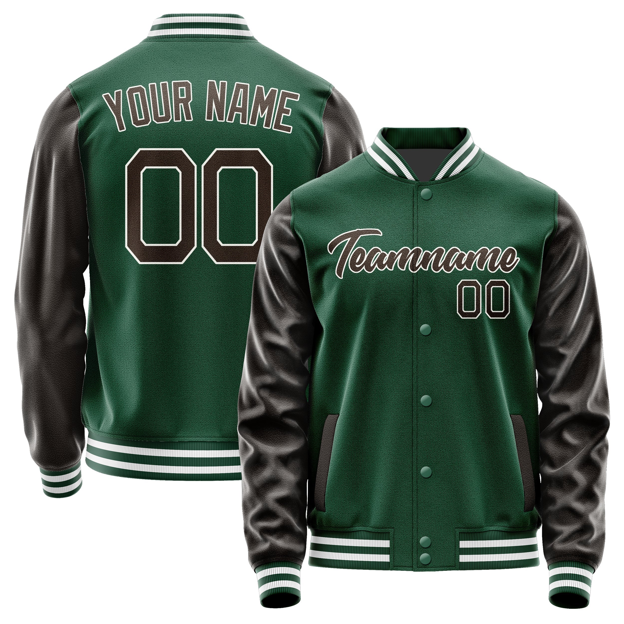 Custom Green Brown Jacket JA0505010518B21801