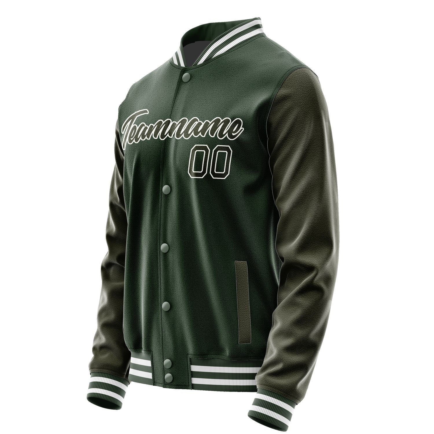 Custom Dark Green Olive Jacket JA0606020618B21802