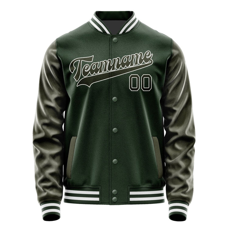 Custom Dark Green Olive Jacket JA0606020618B31802