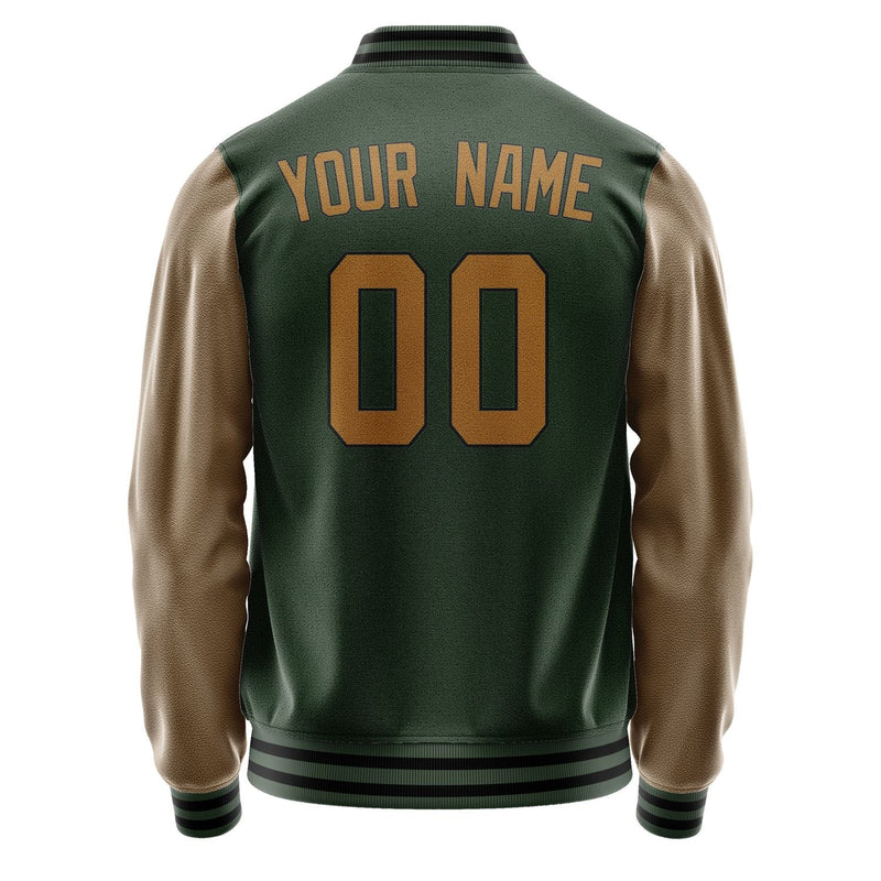 Custom Dark Green Khaki Jacket JA0606220617B31722