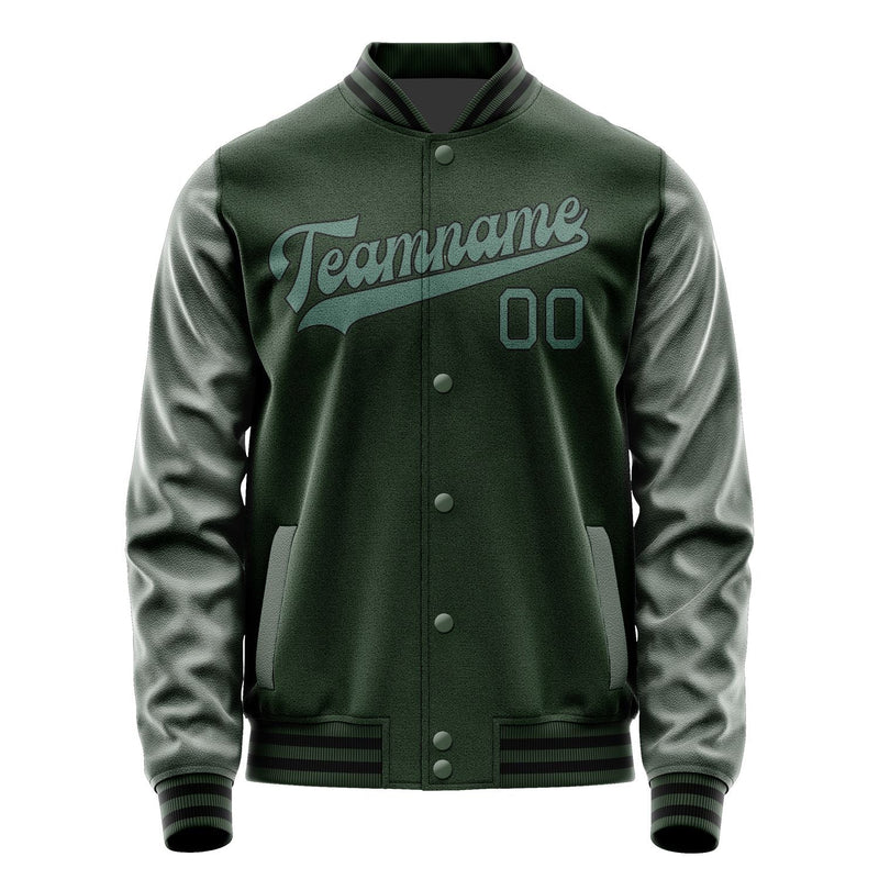 Custom Dark Green Blue Green Jacket JA0606270617B31727