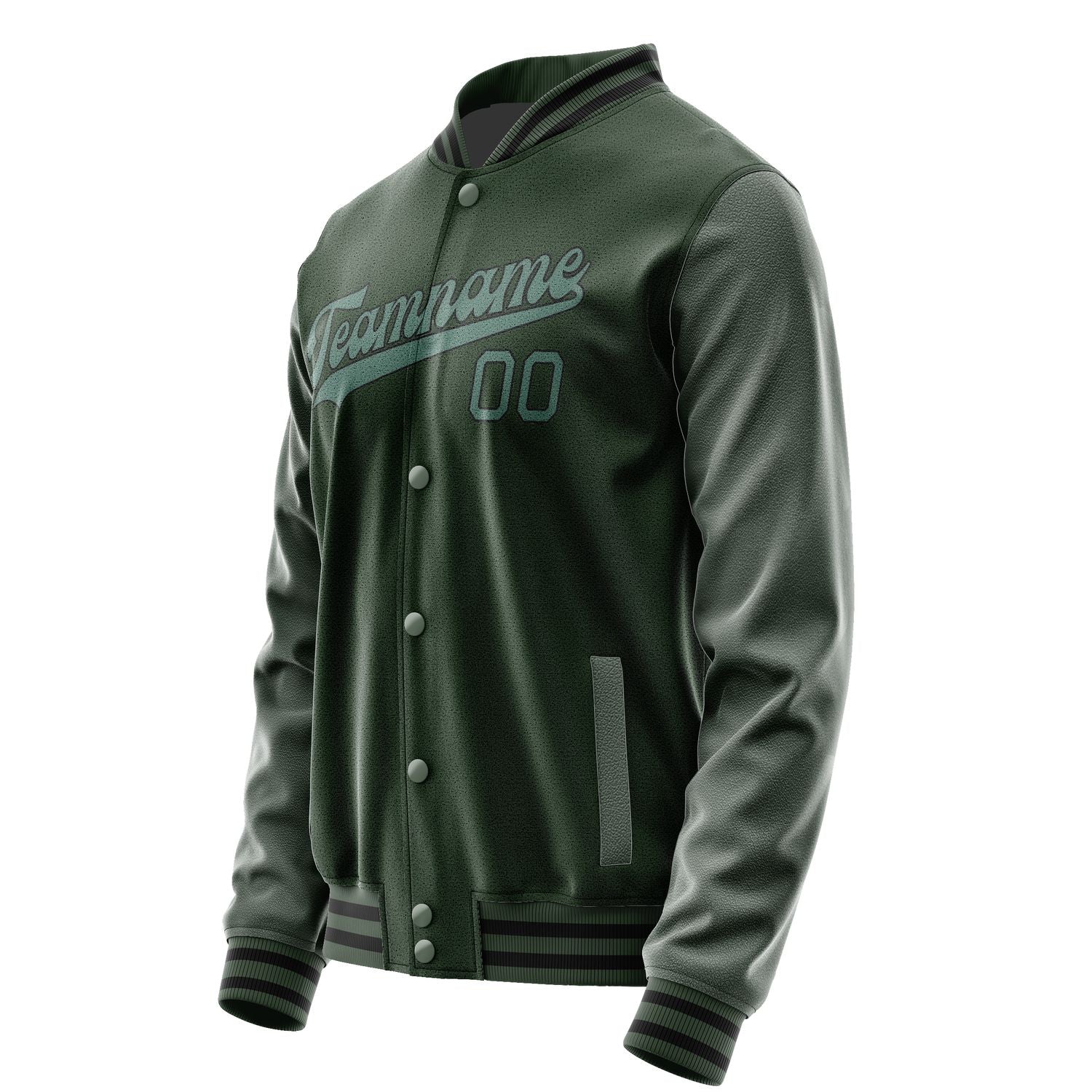Custom Dark Green Blue Green Jacket JA0606270617B31727