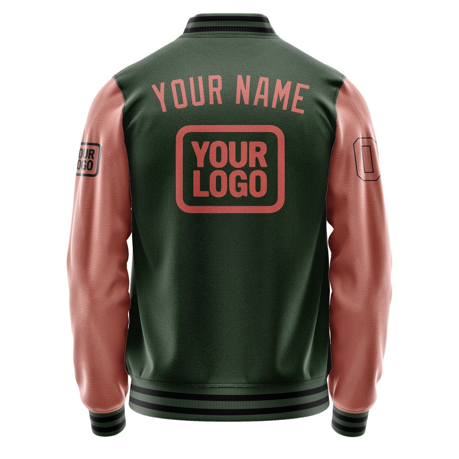 Custom Dark Green Copper Rose Jacket JA060629061717292917
