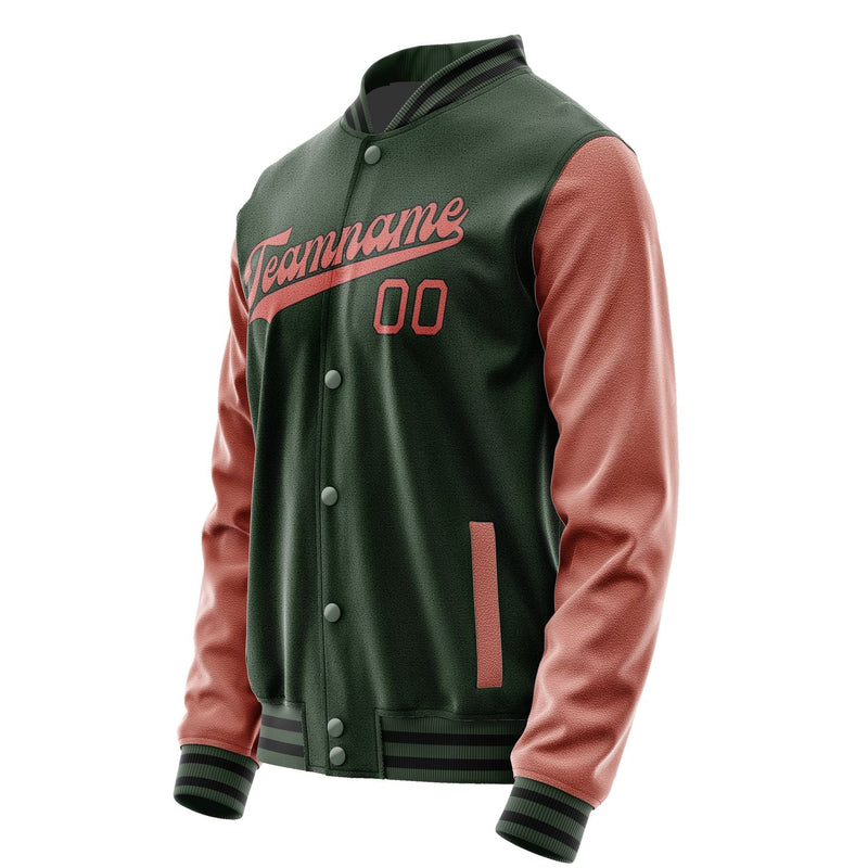 Custom Dark Green Copper Rose Jacket JA0606290617B31729
