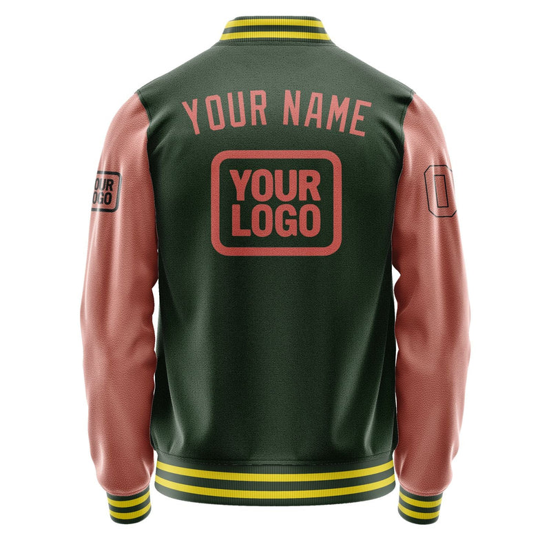 Custom Dark Green Copper Rose Jacket JA060629062617292917