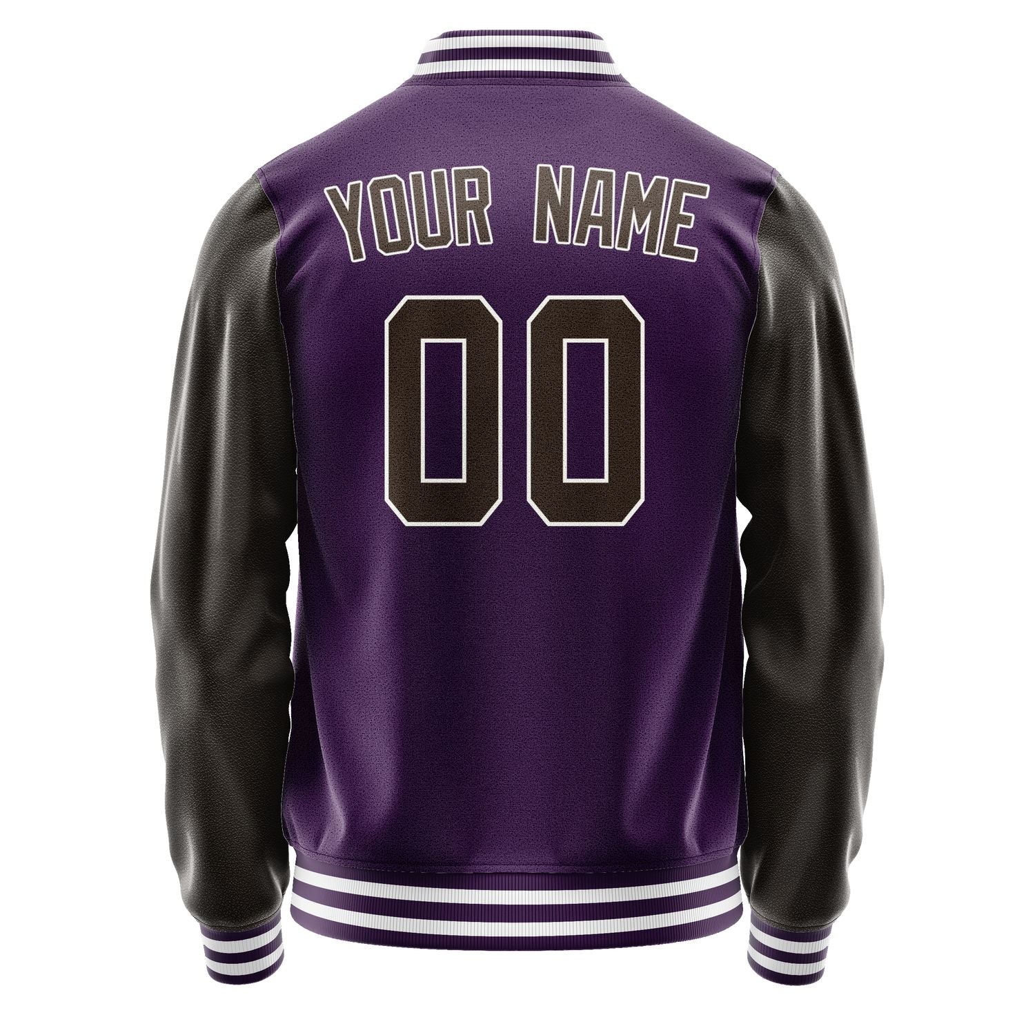 Custom Purple Brown Jacket JA0707010718B31801